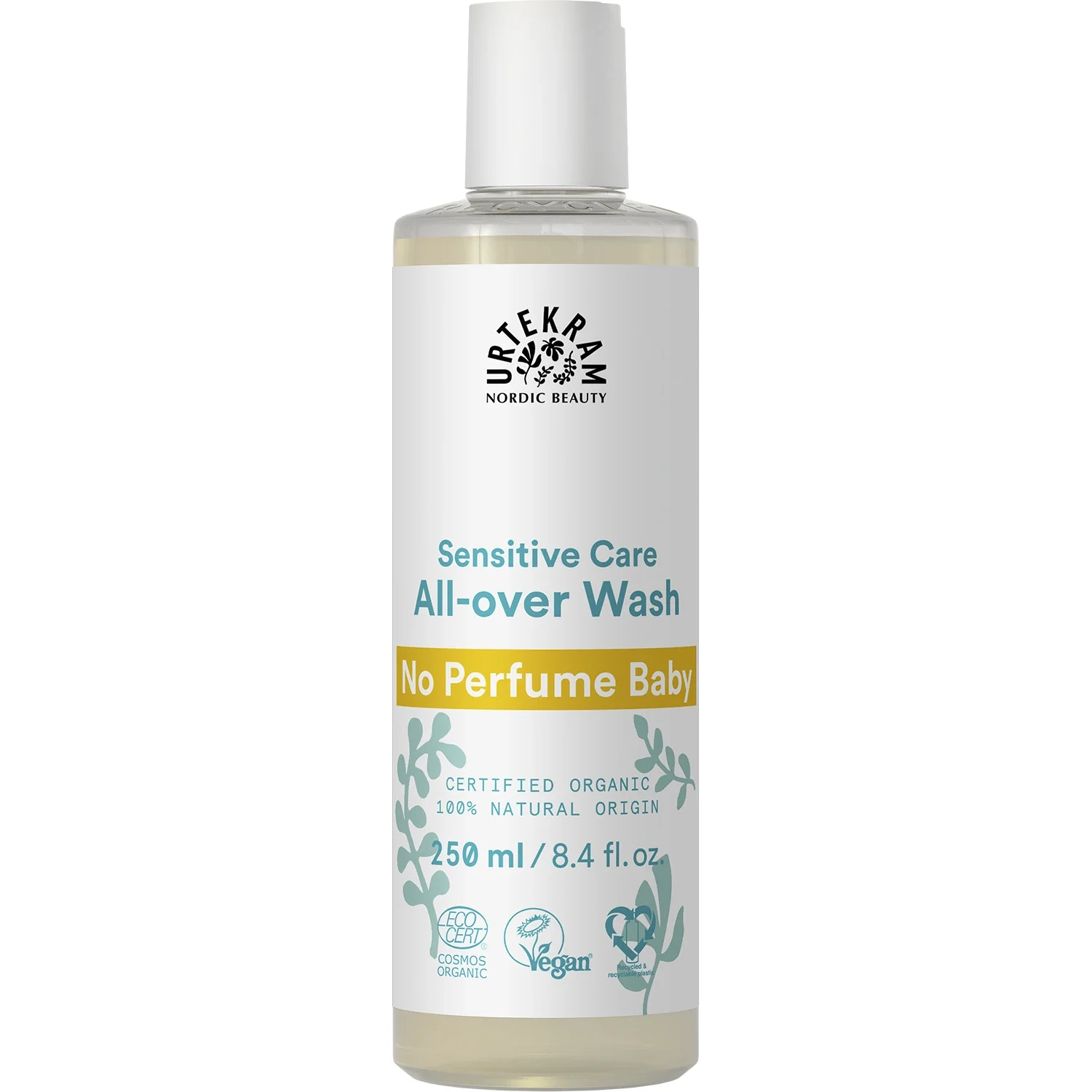 Urtekram No Perfume Baby All-Over Wash 250 ml