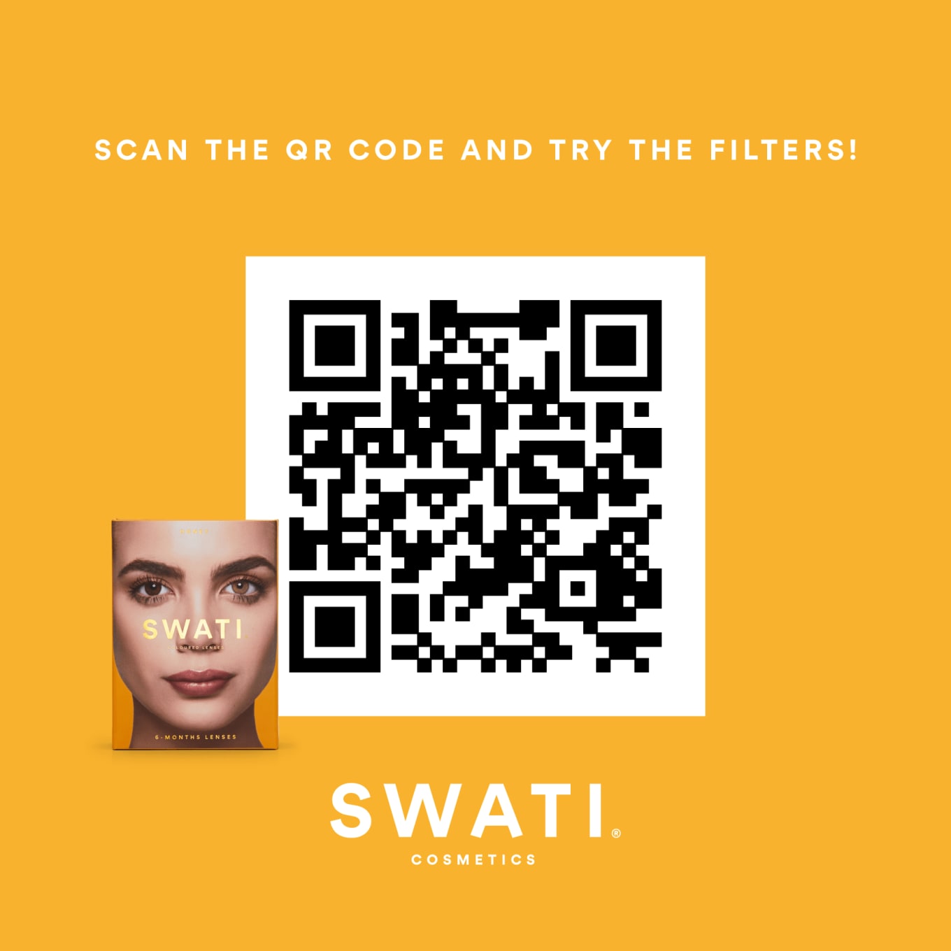 SWATI Cosmetics 1 Month Honey färgade linser Swati