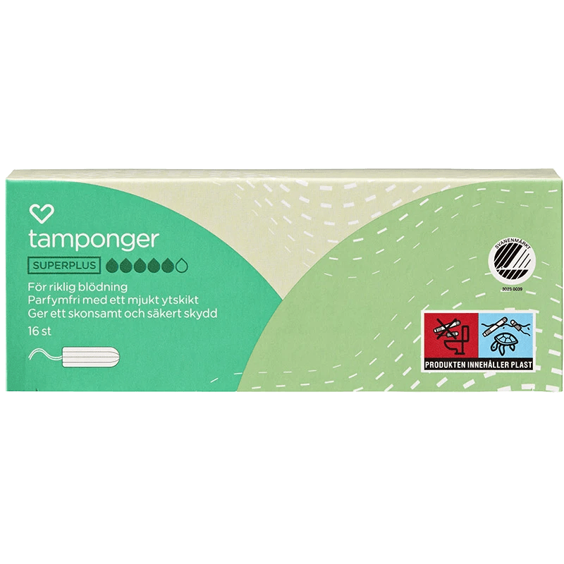 Hjärtats tamponger Super Plus 16st Hjärtats