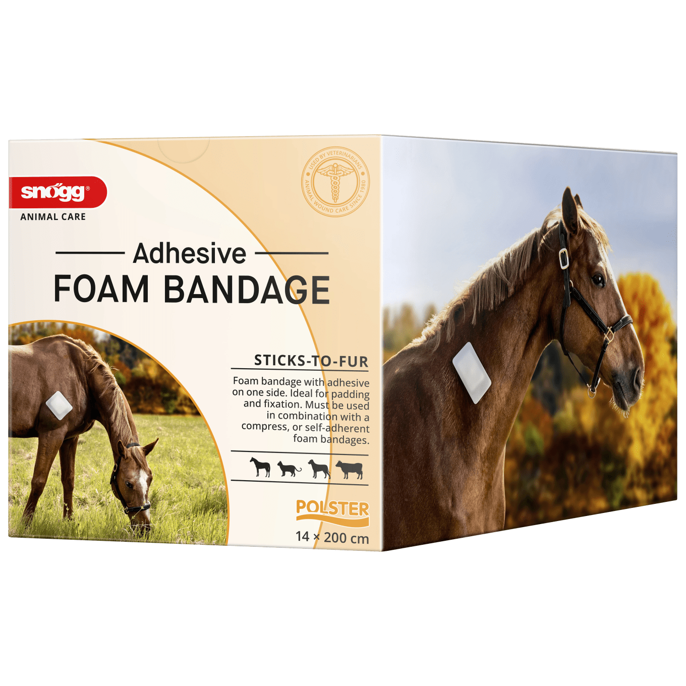 Snögg Foam Bandage Adhesive 14 cm x 2 m Snögg