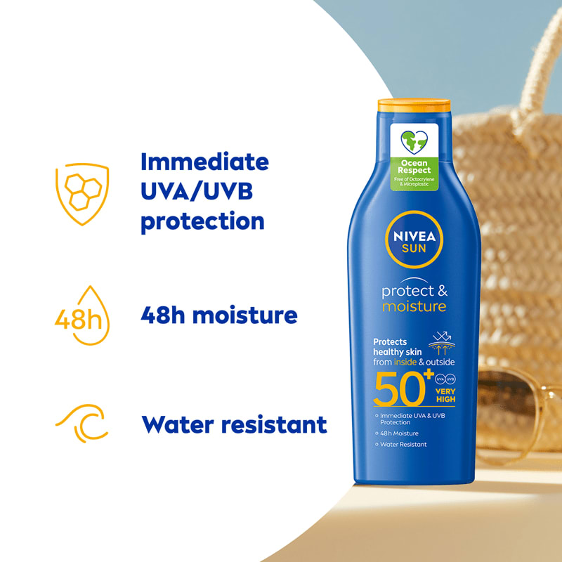 Nivea Protect & Moisture Sun Lotion SPF50+ 200ml Nivea