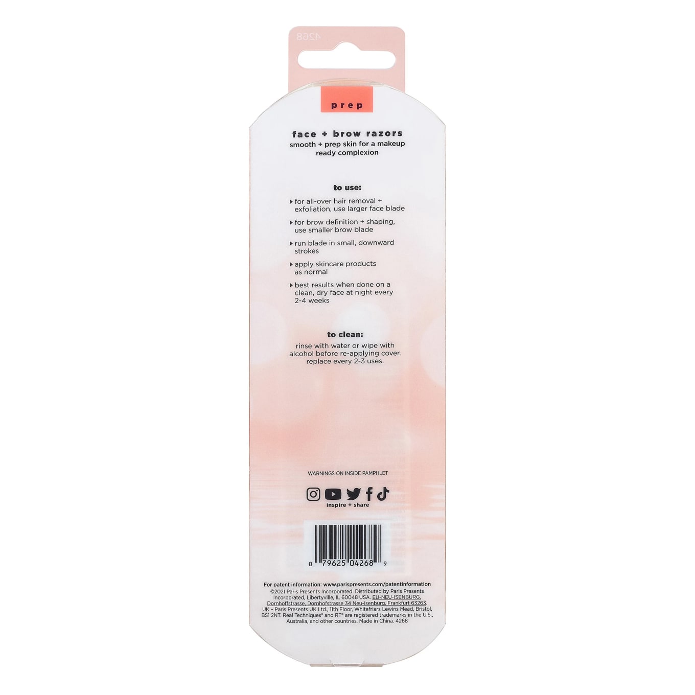 Real Techniques Skinimalist Face and Brow Razors 3-pack Real Techniques