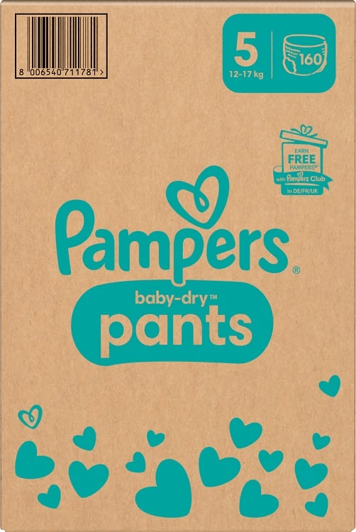 Pampers Baby-Dry stl 5 12-17 kg 160 st Pampers