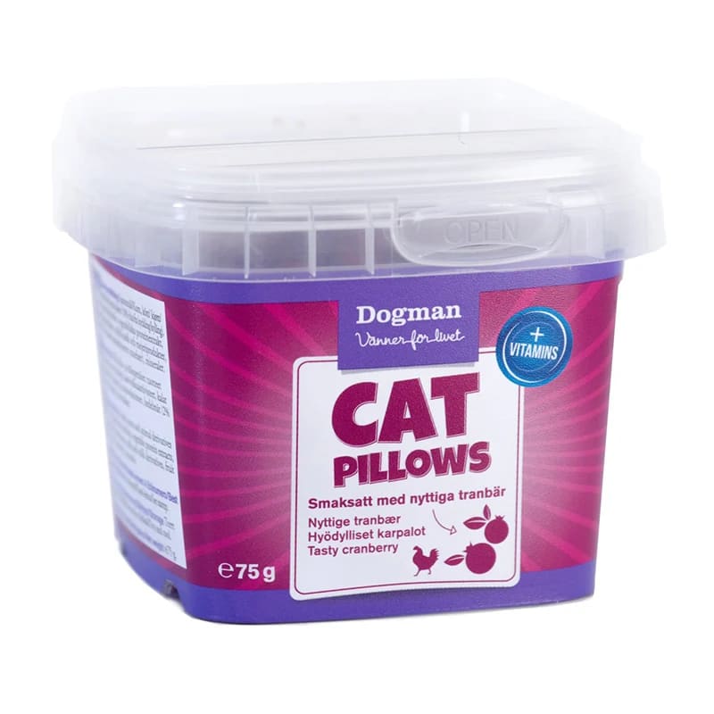 Dogman Cat Pillows Kyckling/Tranbär 75 g Dogman