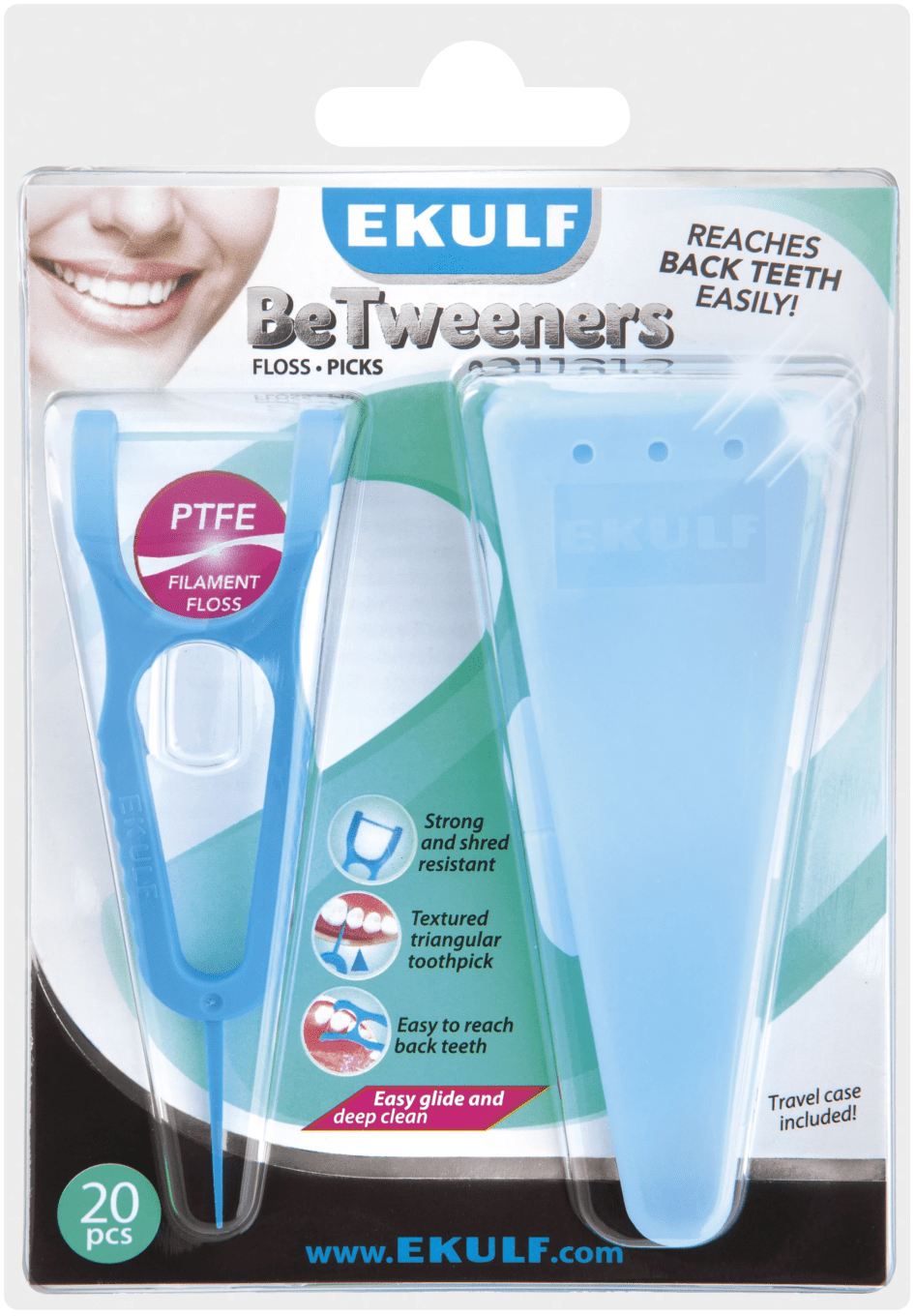 Ekulf BeTweeners Flosspicks 20 st Ekulf