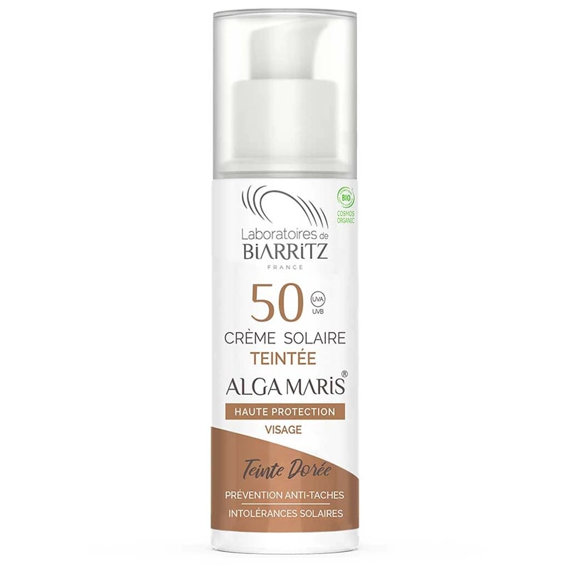 Laboratoires de Biarritz Alga Maris Tinted Face Sunscreen SPF50 50 ml Golden Laboratoires de Biarritz