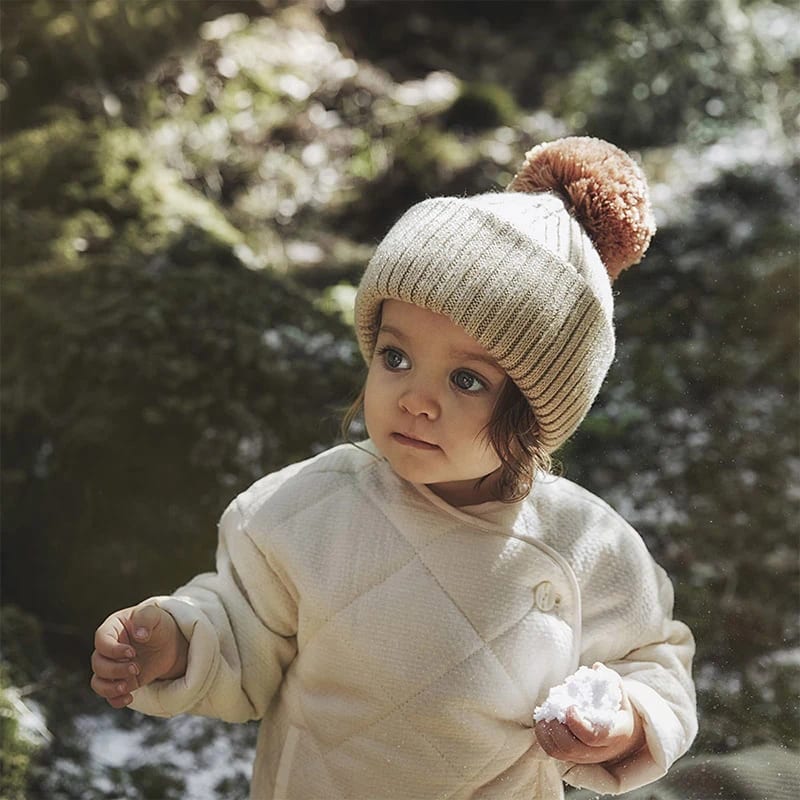 Elodie Wool Beanie Pure Khaki 6-12 månader Elodie Details