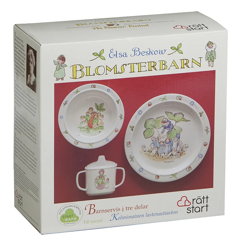 Elsa Beskow Barnservis Blomsterbarn Rätt start