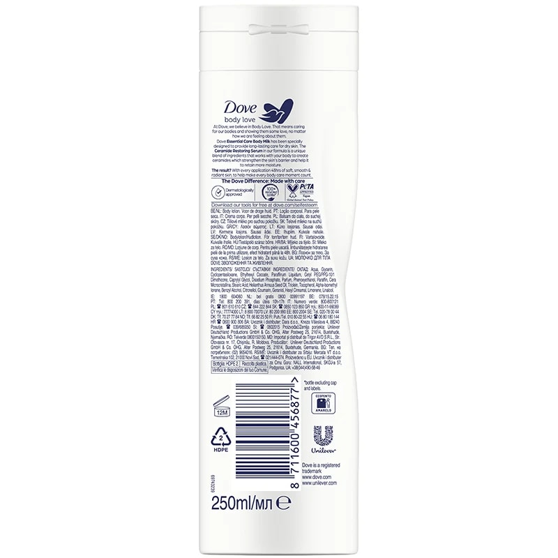 Dove Hudkräm Body Milk 250 ml Dove