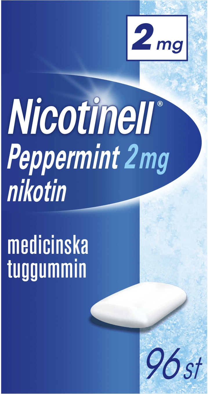Nicotinell Peppermint Medicinskt tuggummi 2 mg 96 st Nicotinell
