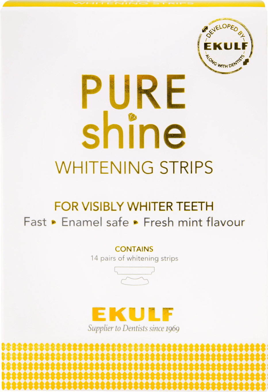 EKULF Pure Shine Whitening Strips Tandremsor 14par Ekulf