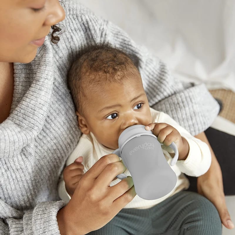 Everyday Baby Pipmugg Glas Healthy + Quiet Grey Everyday Baby