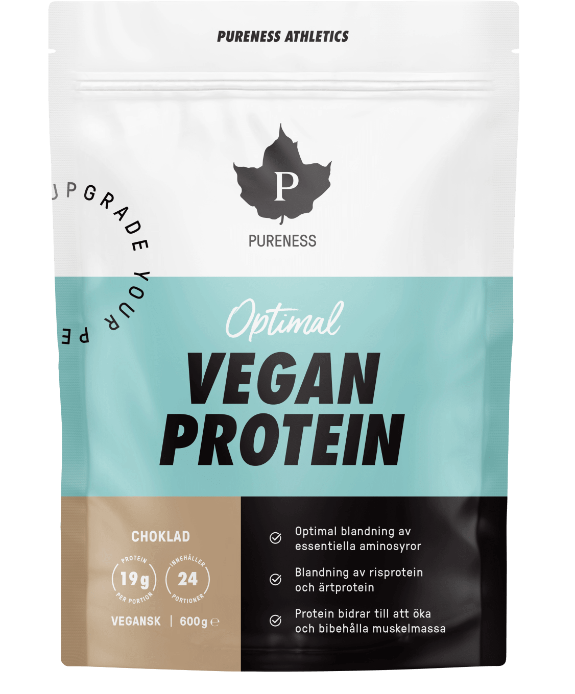 Pureness Athletics Optimal Vegan Protein Choklad 600 g Pureness