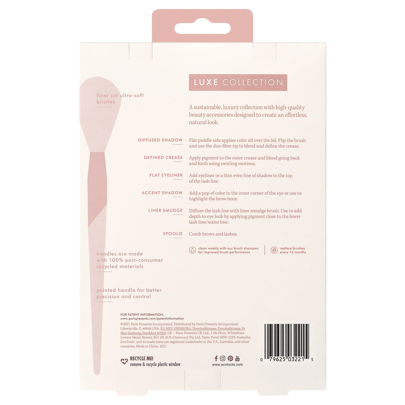 EcoTools Luxe Exquisite Eye Makeup Brush Set Ecotools