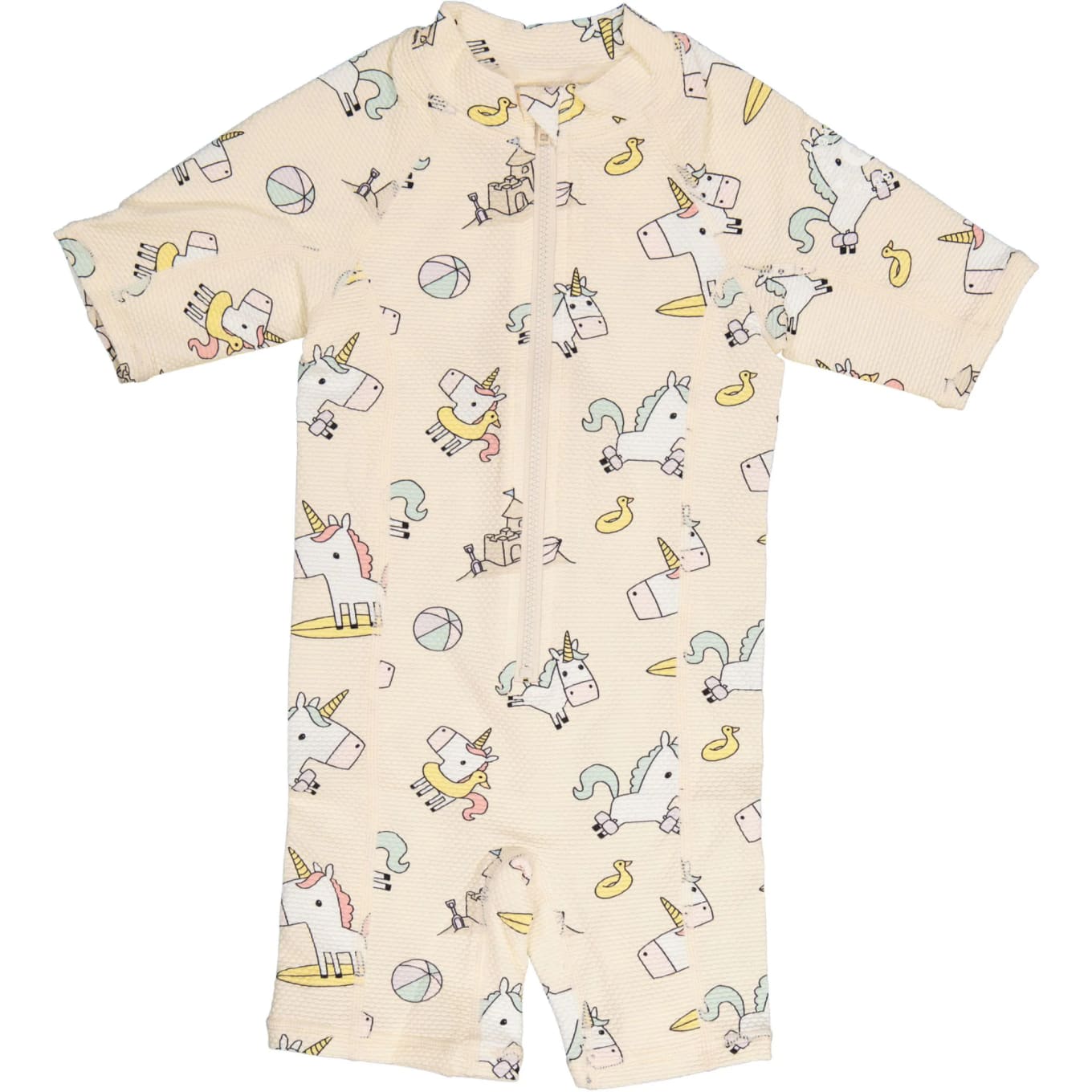 Geggamoja UV Dräkt Beige Unicorn 50+ 146/152 Geggamoja