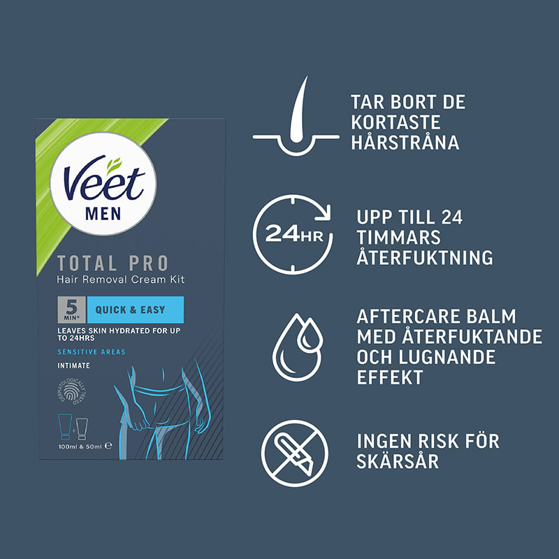 Veet Man Hårborttagningskit för Intimområden Veet