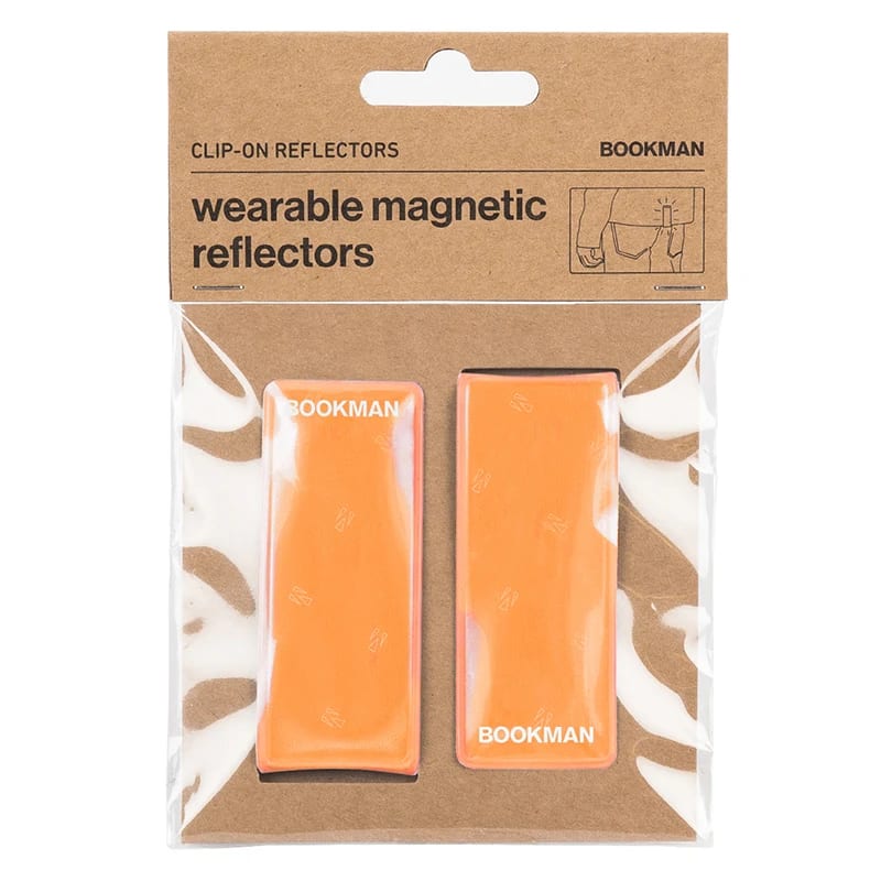 Bookman Clip-On Reflectors Orange 2-pack Bookman