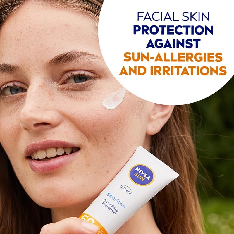 Nivea Sun UV Face Soothing Sensitive Cream SPF50 50 ml Nivea