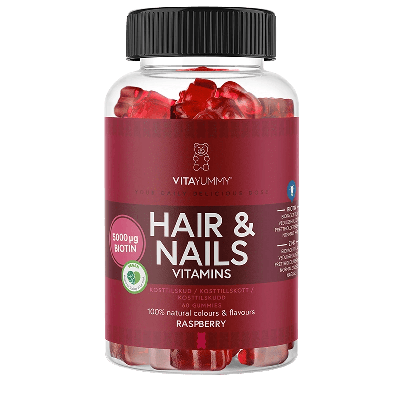VitaYummy Hair & Nails Raspberry 60 st VitaYummy