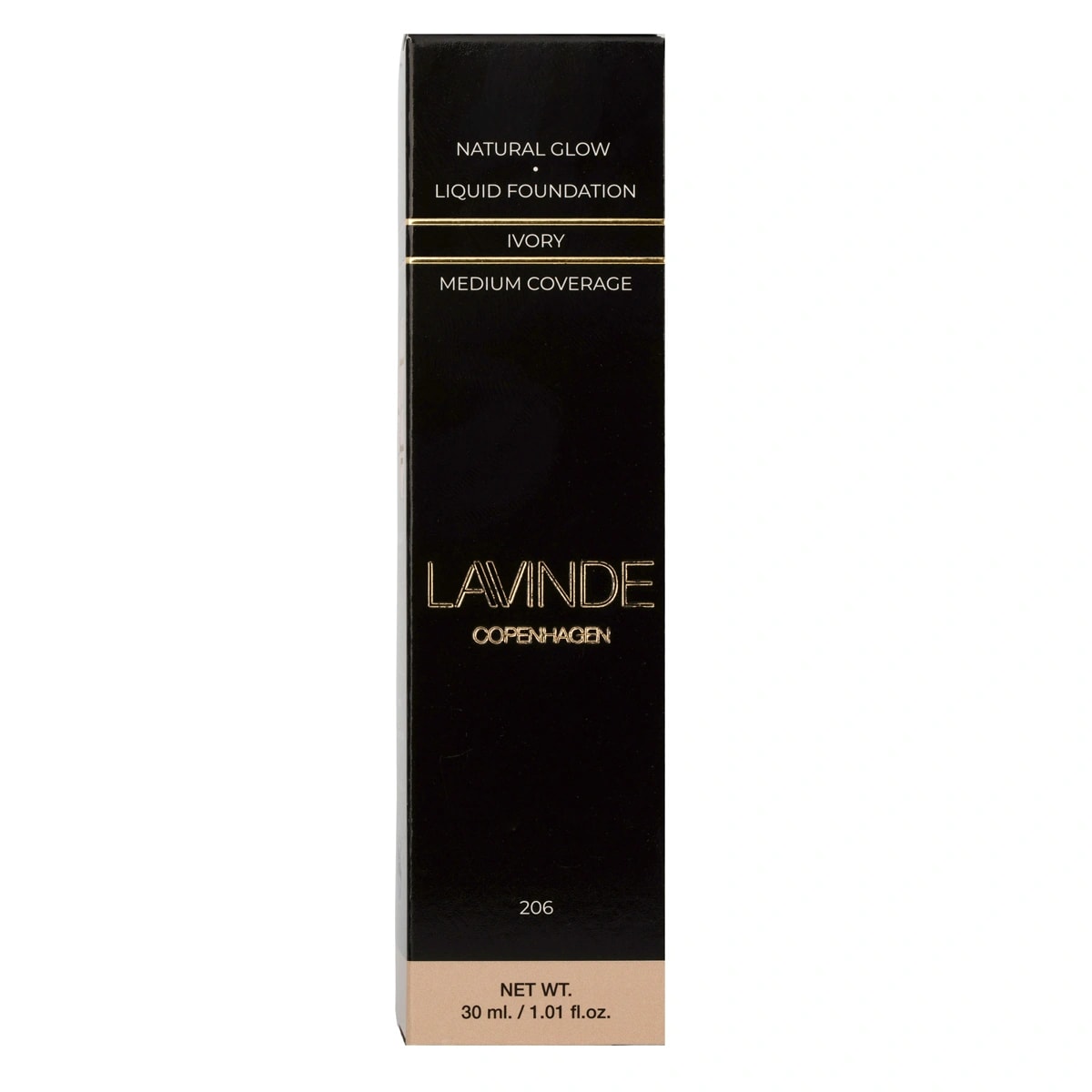 Lavinde Copenhagen Natural Glow Liquid Foundation 206 Ivory Lavinde Copenhagen