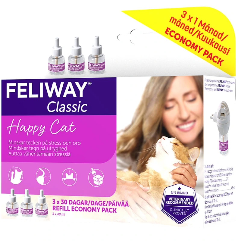 Feliway Classic 3 x Refill 48 ml Feliway