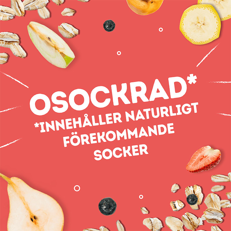 Semper Ätklar Gröt Jordgubb & Banan Klämpåse från 6 mån 120 g Semper
