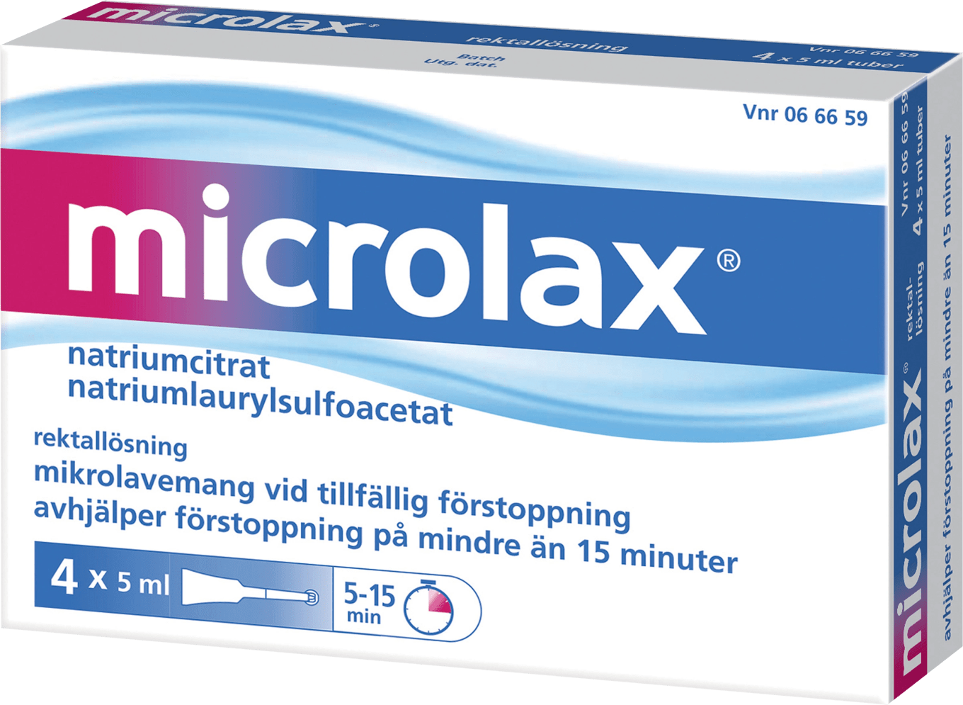Microlax rektallösning tub 4x5 ml Microlax
