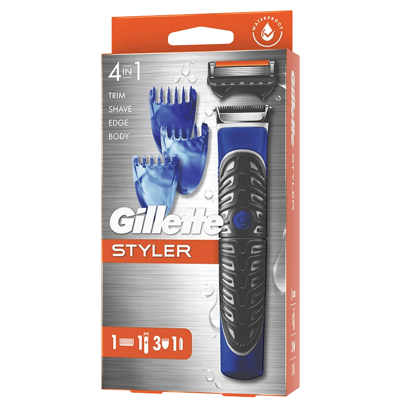 Gillette 4in1 Trimmer För Kropp och Skägg, Raka och Forma Gillette