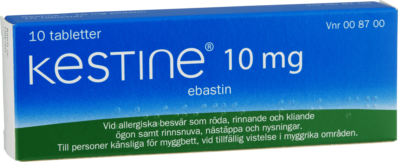 Kestine filmdragerad tablett 10 mg 10 st Kestine
