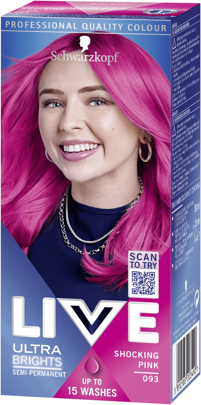 Schwarzkopf Live Ultra Brights or Pastel Hårfärg 093 Shocking Pink Schwarzkopf