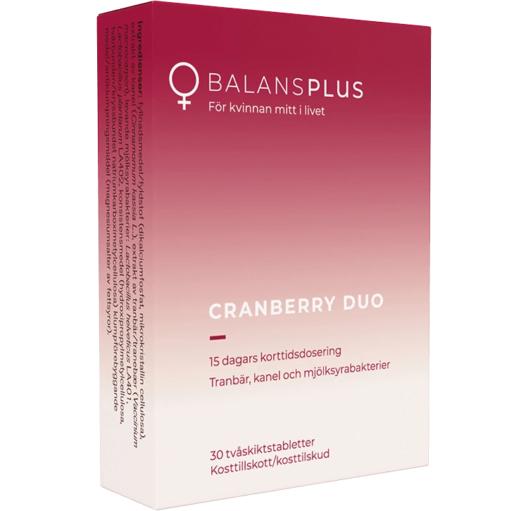 Balans Plus Cranberry Duo 30 tabletter Balans Plus
