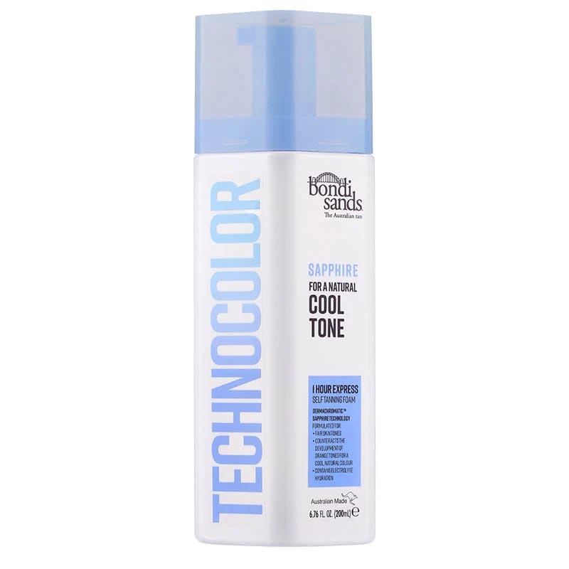 Bondi Sands Technocolor 1 Hour Express Self Tanning Foam Sapphire (Cool Tone) 200 ml Bondi Sands