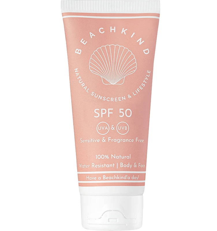 Beachkind Natural Sunscreen Sensitive Fragrance Free SPF 50 50 ml Beachkind