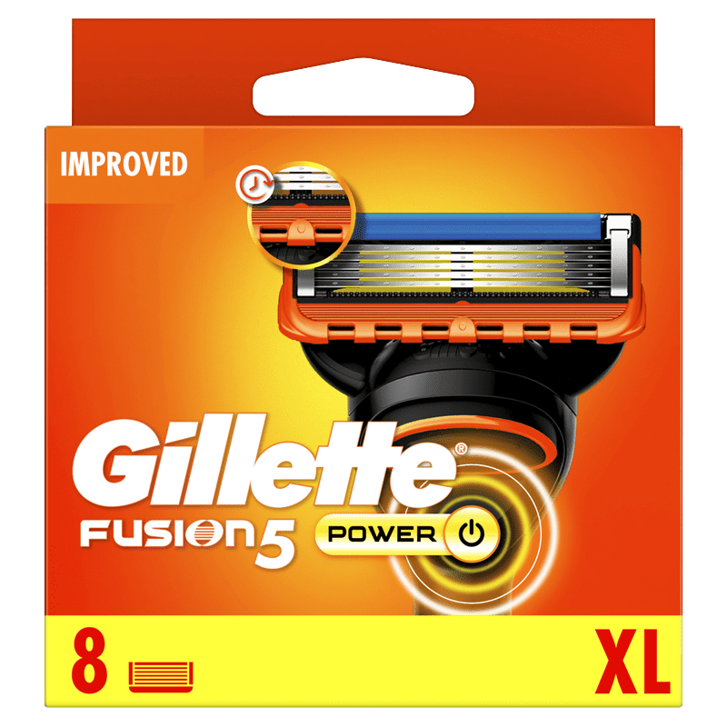 Gillette Fusion5 Power Rakblad För Män 8 Rakblad Gillette