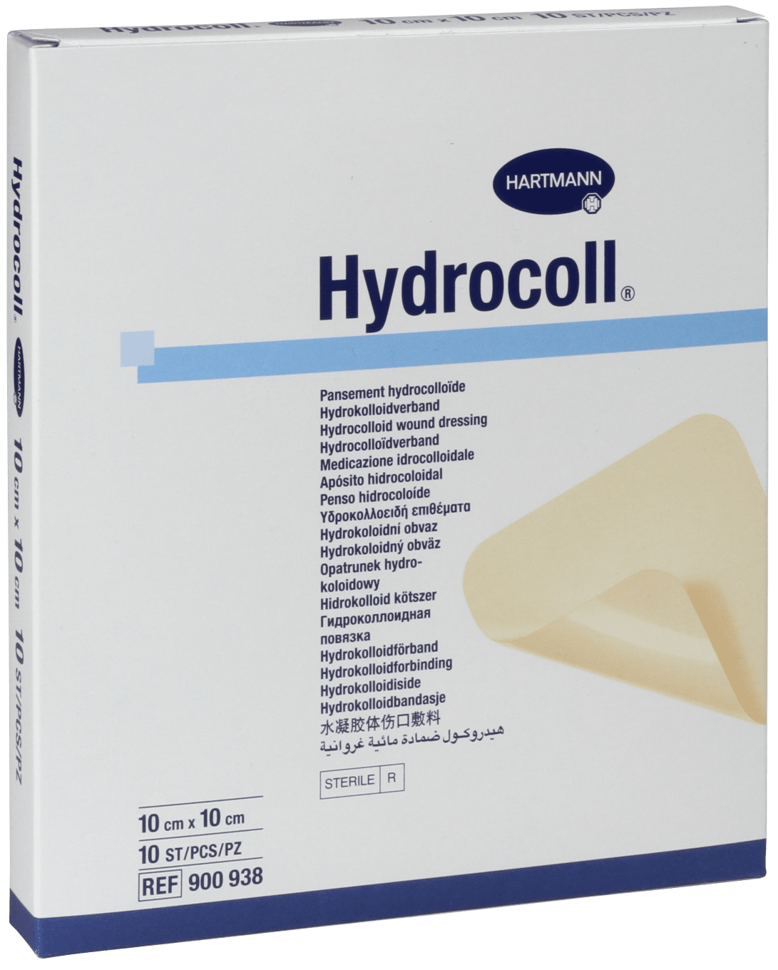 Hydrocoll Självhäftande hydrokolloid-förband, täckt med en sermipermeabel polyuretan-film 10x10 cm 10st 