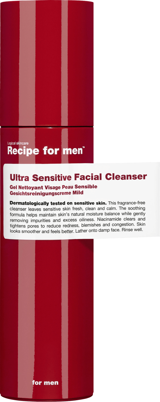 Recipe for Men Ultra Sensitive Facial Cleanser 100 ml Recipe for Men