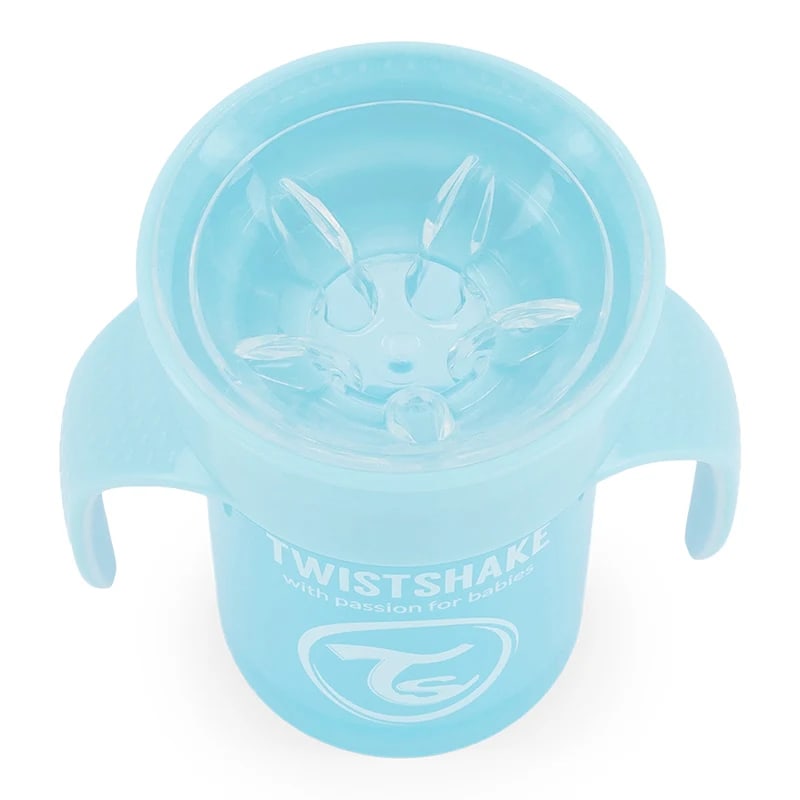 Twistshake 360 Cup 6+ mån Pastel Blue Twistshake