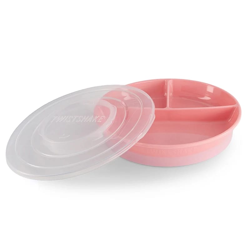 Twistshake Indelad Tallrik 6+m Pastellrosa Twistshake