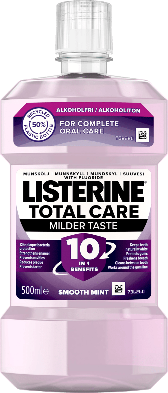 Listerine Total Care Milder Taste Munskölj 500 ml Listerine
