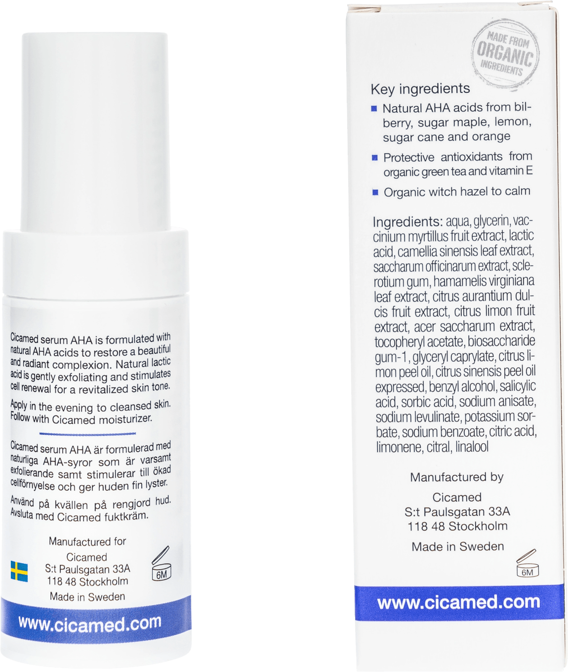 Cicamed Organic Science Serum AHA 30 ml Cicamed