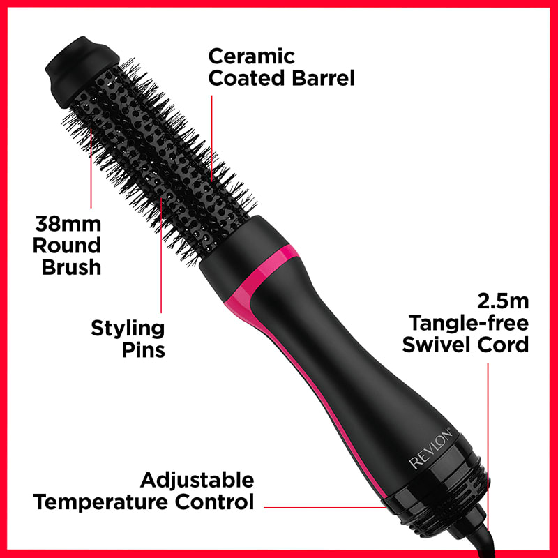 Revlon One-Step Style Booster Round Brush Dryer & Styler Revlon