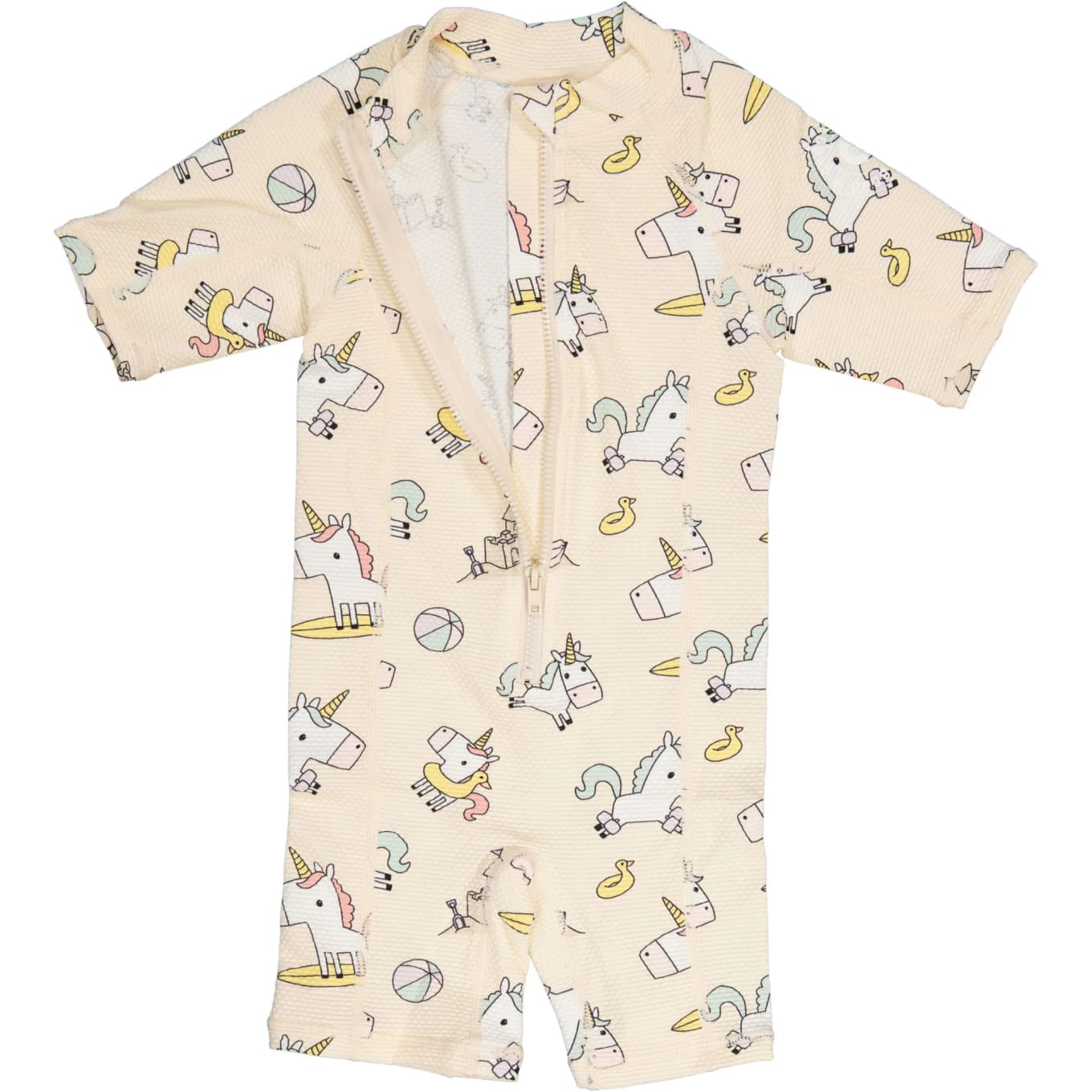 Geggamoja UV Dräkt Beige Unicorn 50+ 146/152 Geggamoja