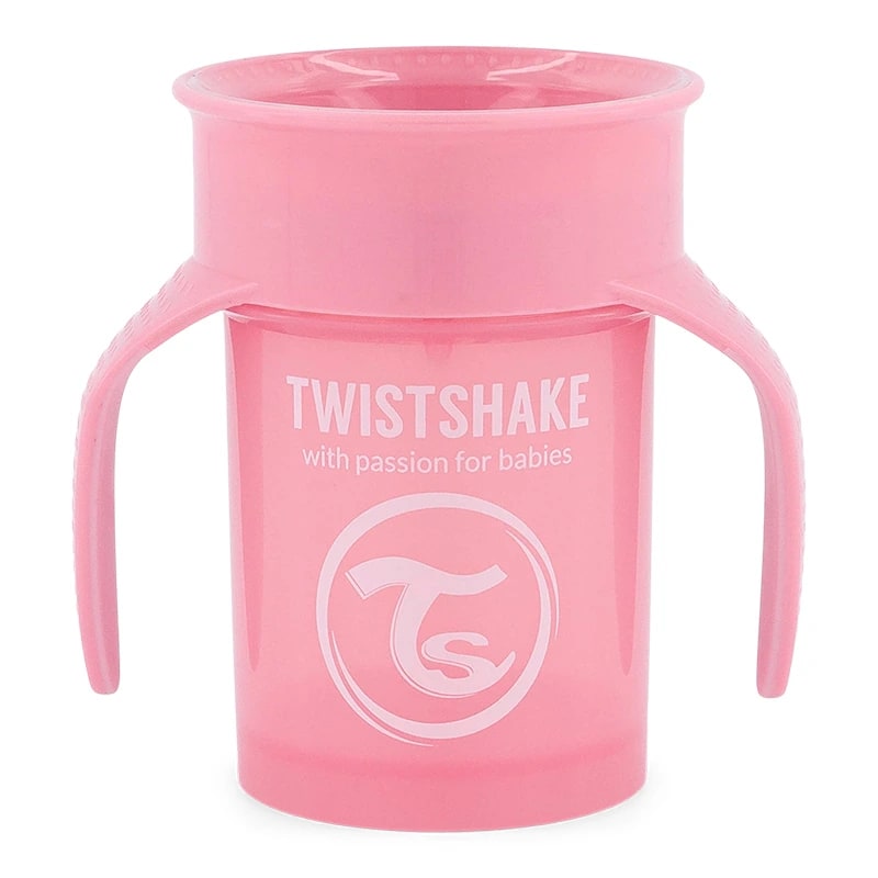 Twistshake 360 Cup 6+ mån Pastel Pink Twistshake