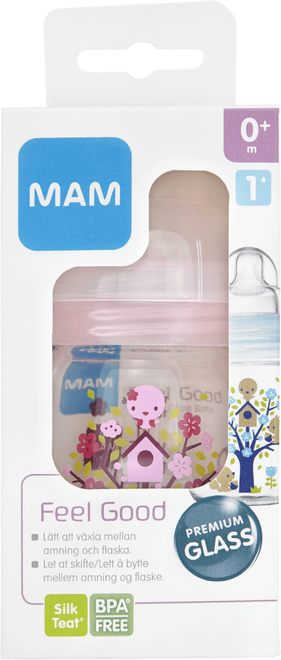 MAM Feel Good nappflaska glas 170 ml Mam