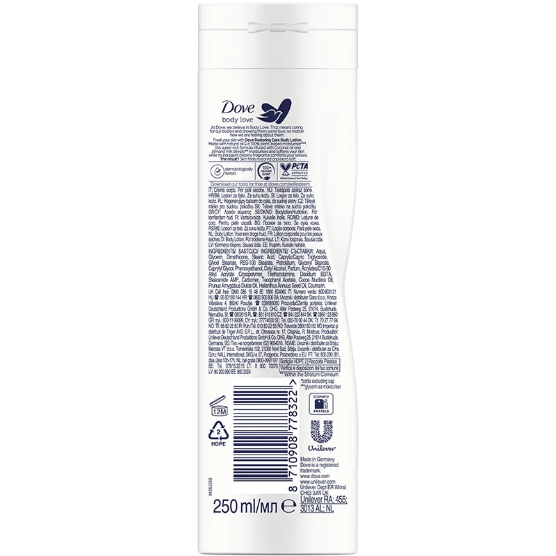 Dove Restoring Ritual Body Cream 250 ml Dove