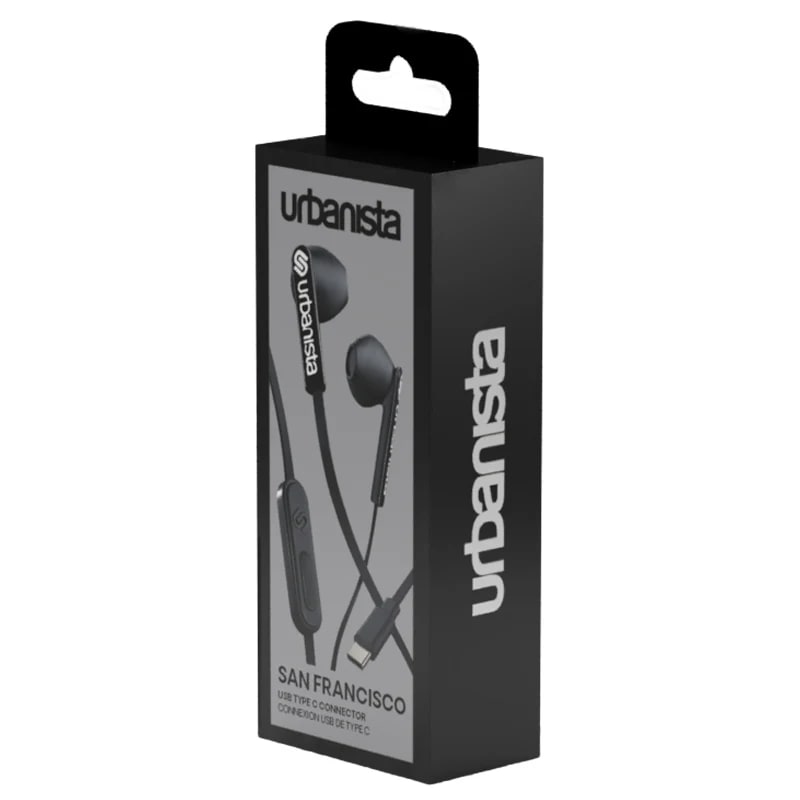 Urbanista San Francisco USB-C Midnight Black hörlurar Urbanista