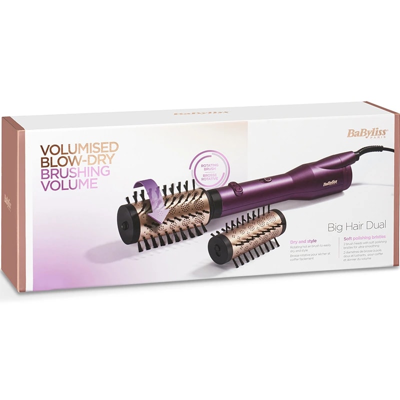 BaByliss Roterande Varmluftsborste Big Hair Dual AS950E BaByliss