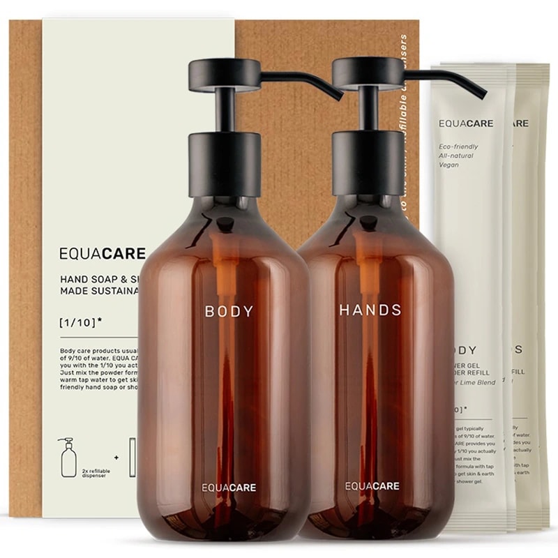 Equa Care Duopack Hand Body 2 flaskor + 4 Refillpåsar Equa Care