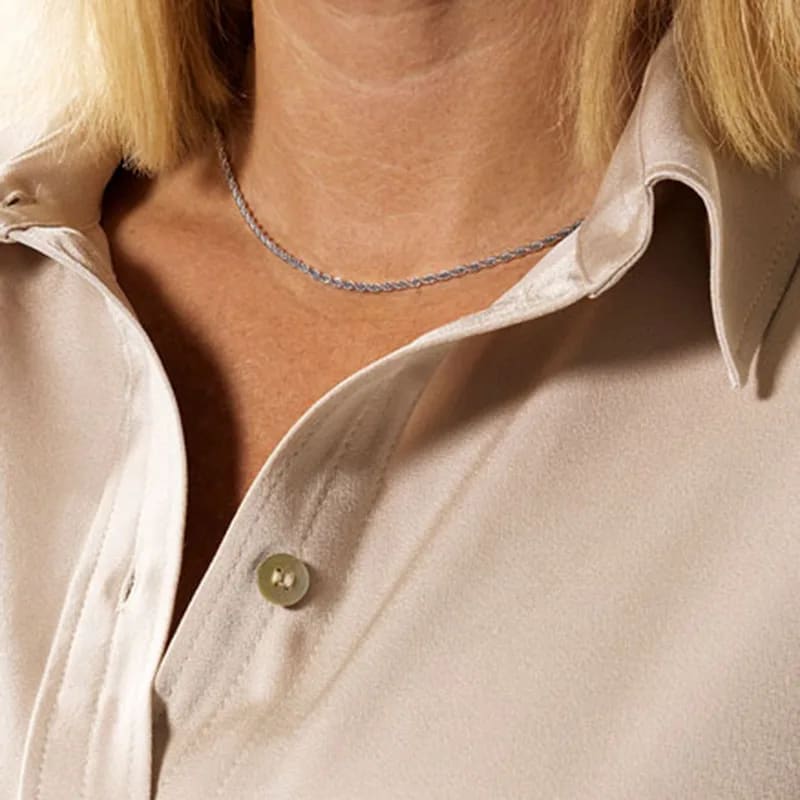 Blomdahl Halsband Silvery Twist 2,5 mm Blomdahl