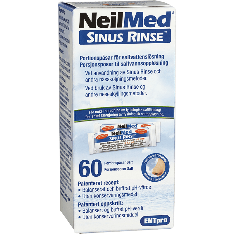 NeilMed Sinus Rinse 60 saltpåsar för Nässköljare NeilMed